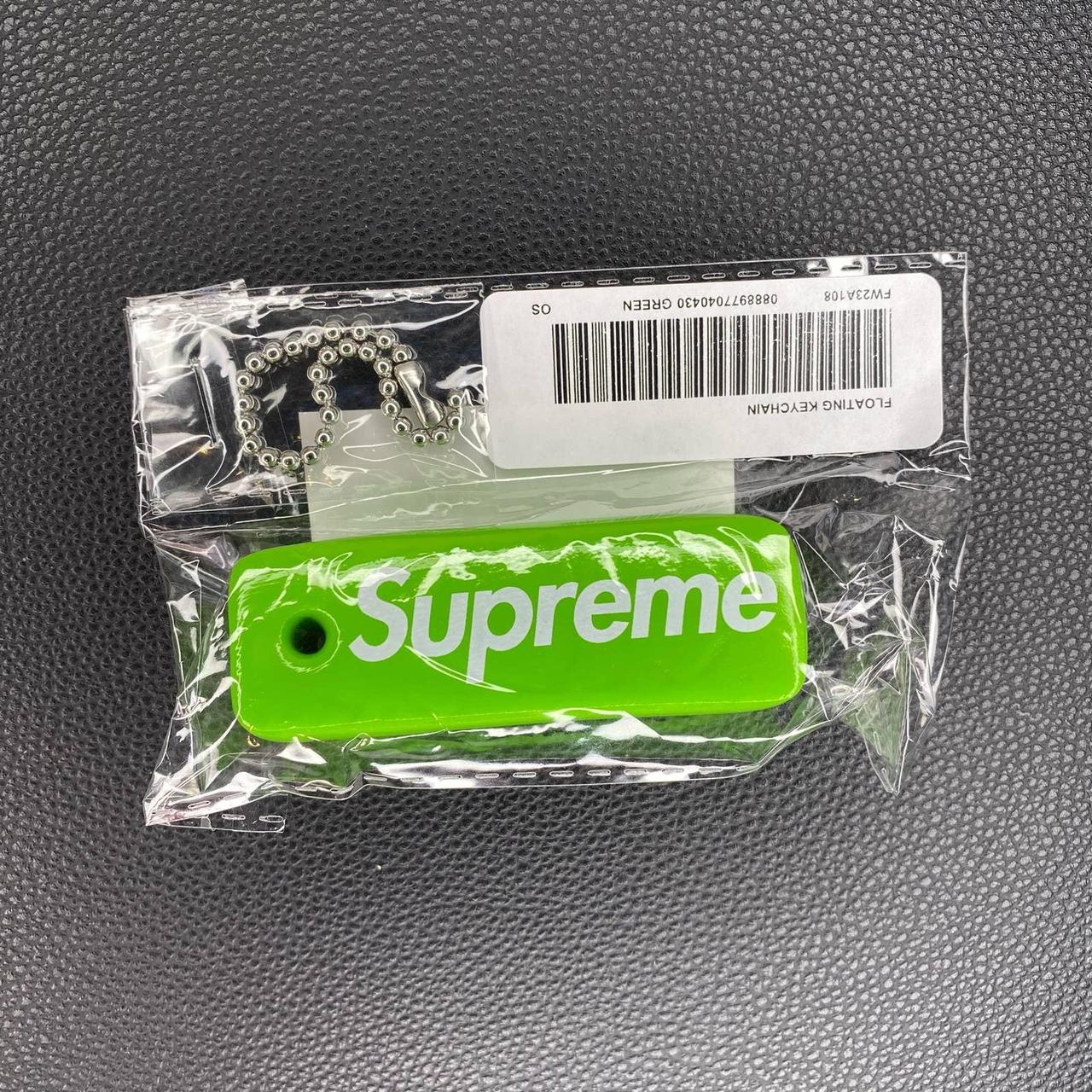 Supreme Floating Keychain Green FW23, New, Smoke free...