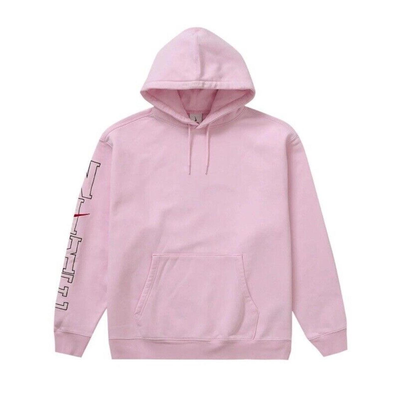 Supreme Nike Hooded Sweatshirt SS24 Light Pink Size. Depop