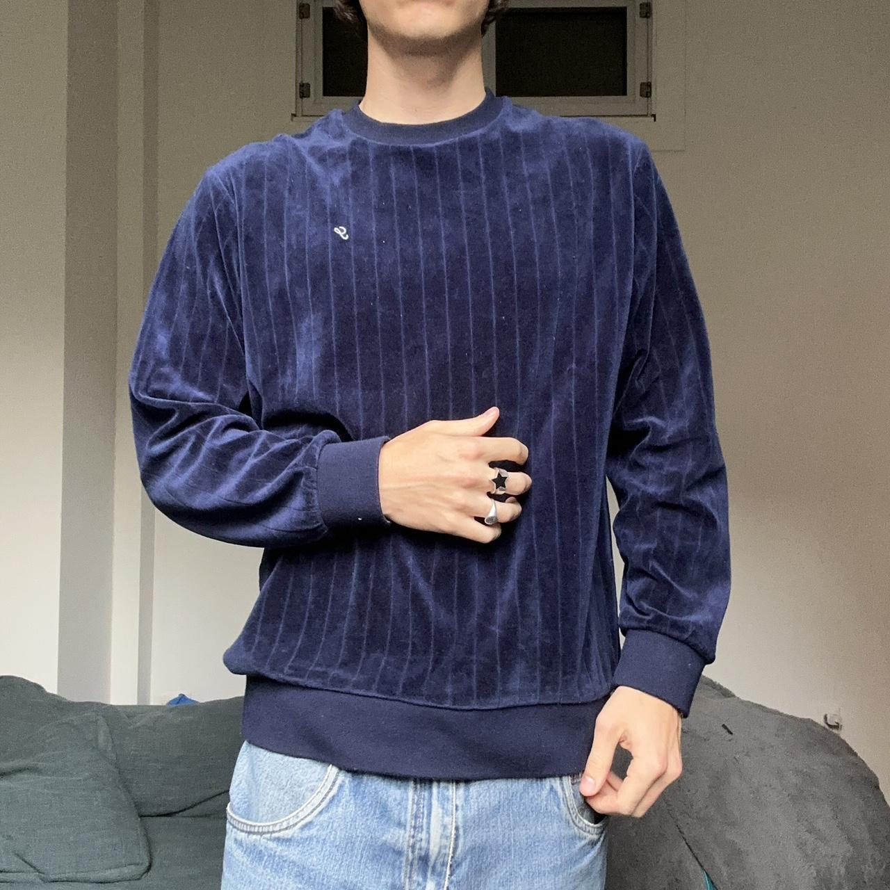 Supreme ribbed hotsell velour crewneck