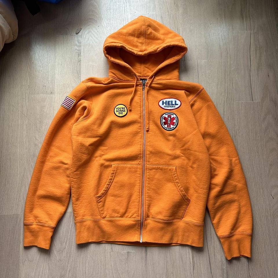 Rare Supreme Hysteric Glamour FW17 Patches FU Zip Up - Depop