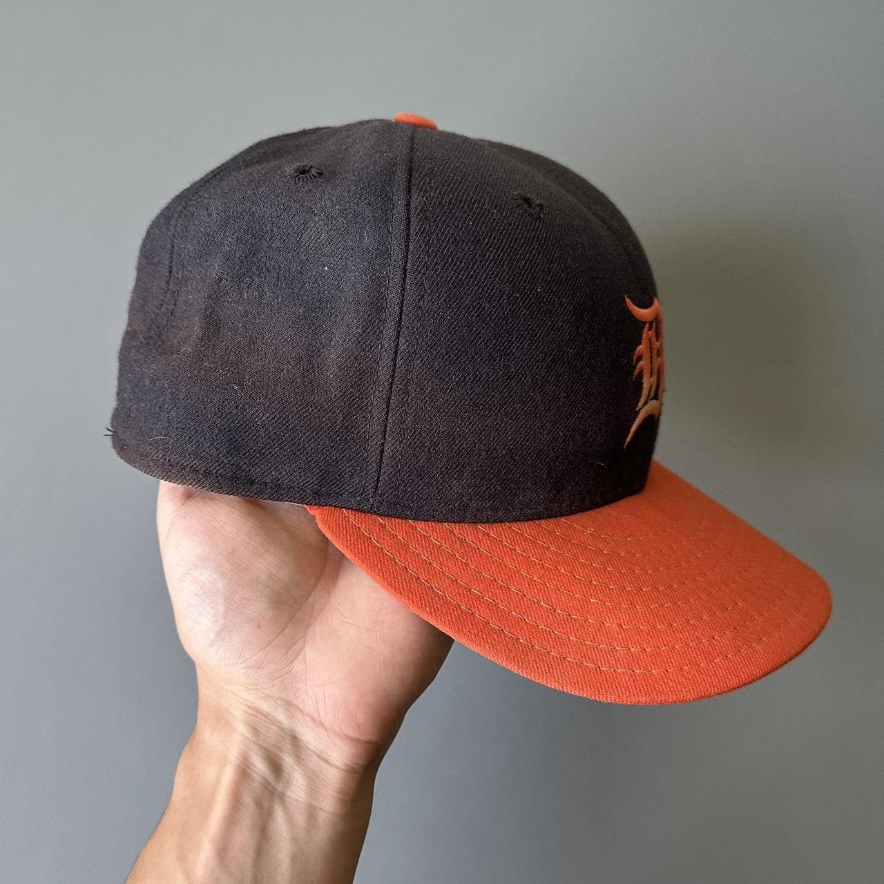 90s y2k OLD Detroit Tigers vintage CAP 紺 Vintage 90s Navy Wool Detroit Tigers Fitted Hat (7 1/4