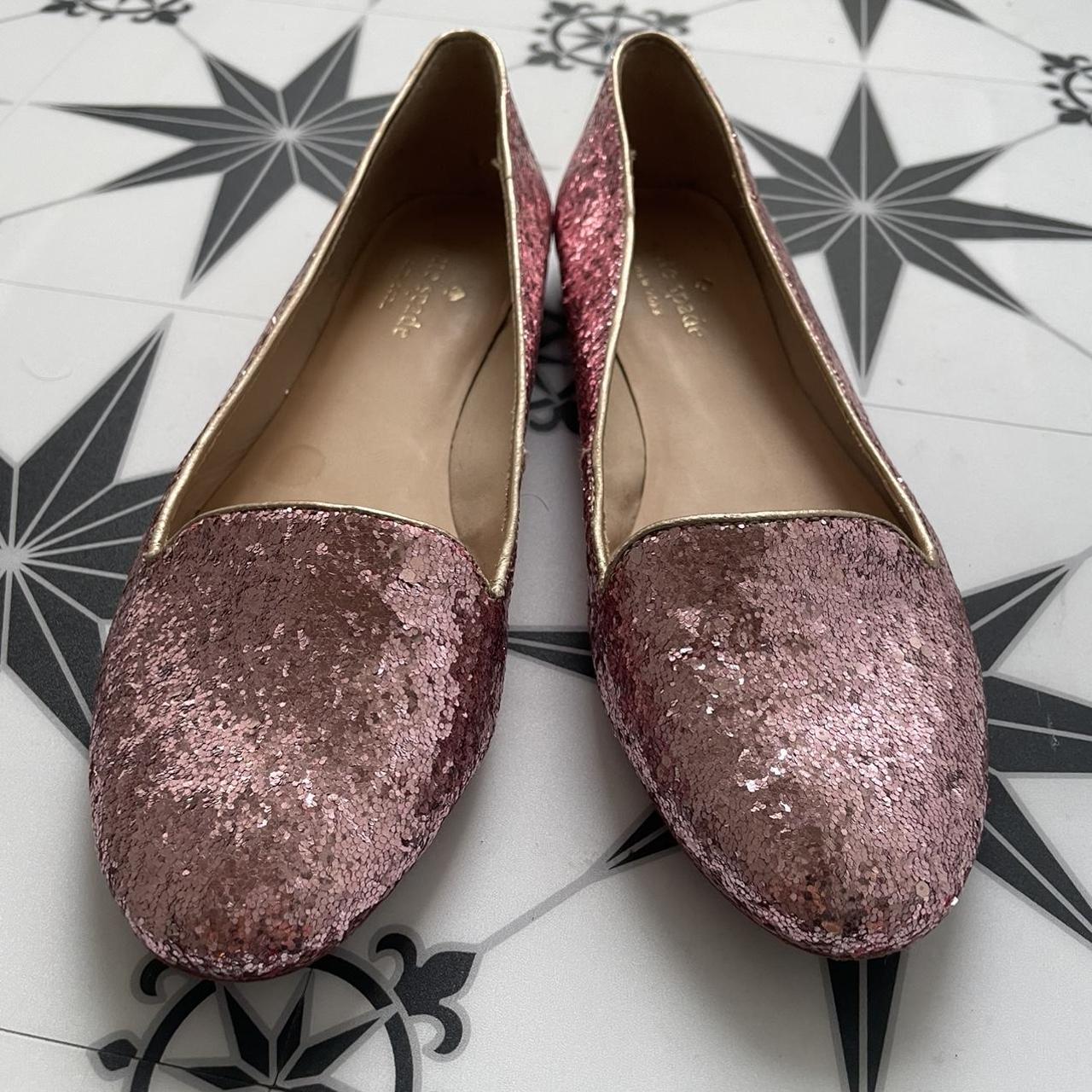 Kate spade discount pink glitter shoes