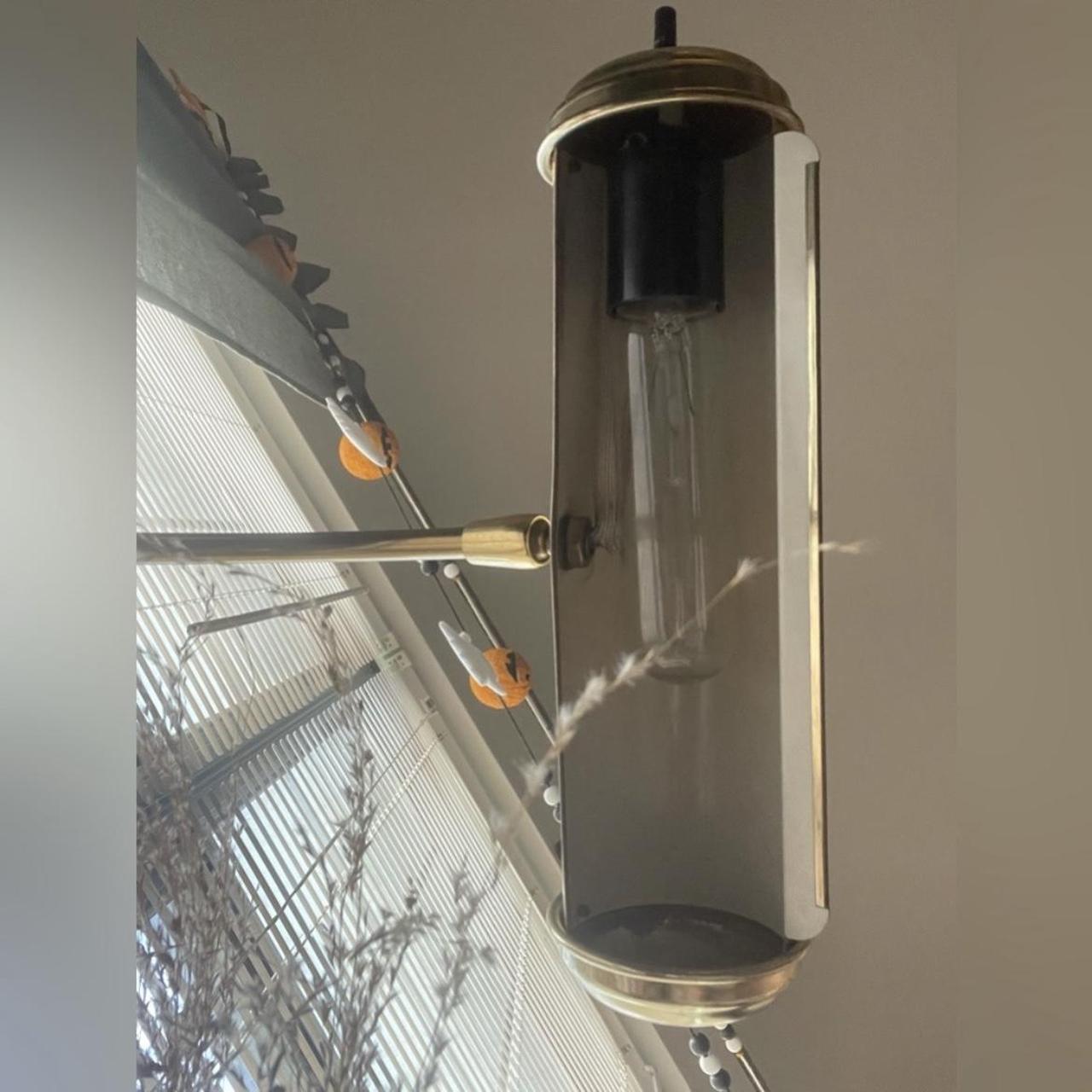 Vintage brass plated piano/banker’s lamp with twist... Depop