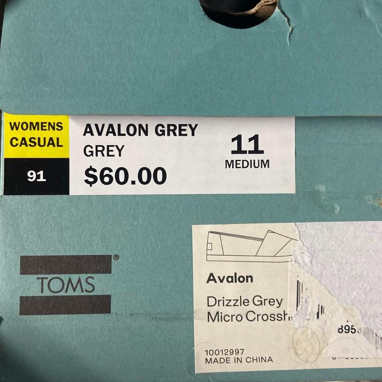 toms avalon grey