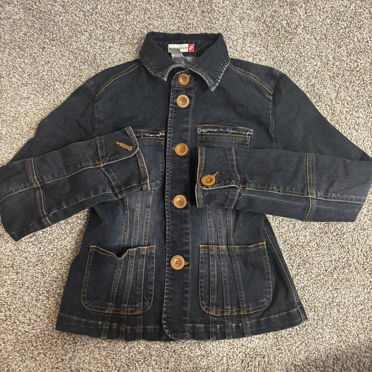 korean brand denim jacket super