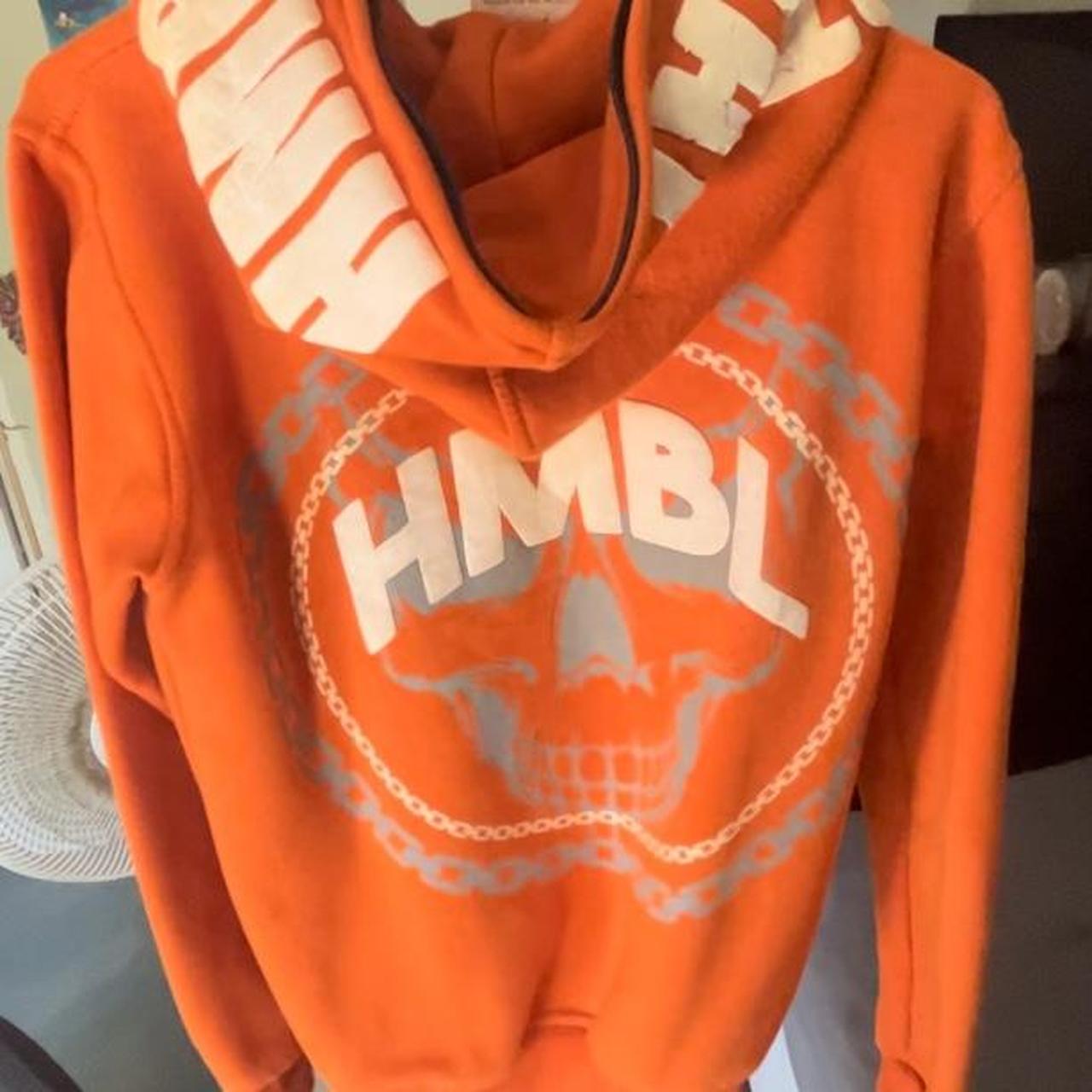 Hmbl hoodie. very used. Puff print. Dont want it... Depop