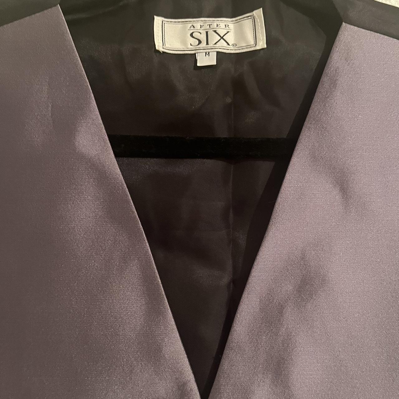 After Six Men's Purple and Black Waistcoats-vests (2)