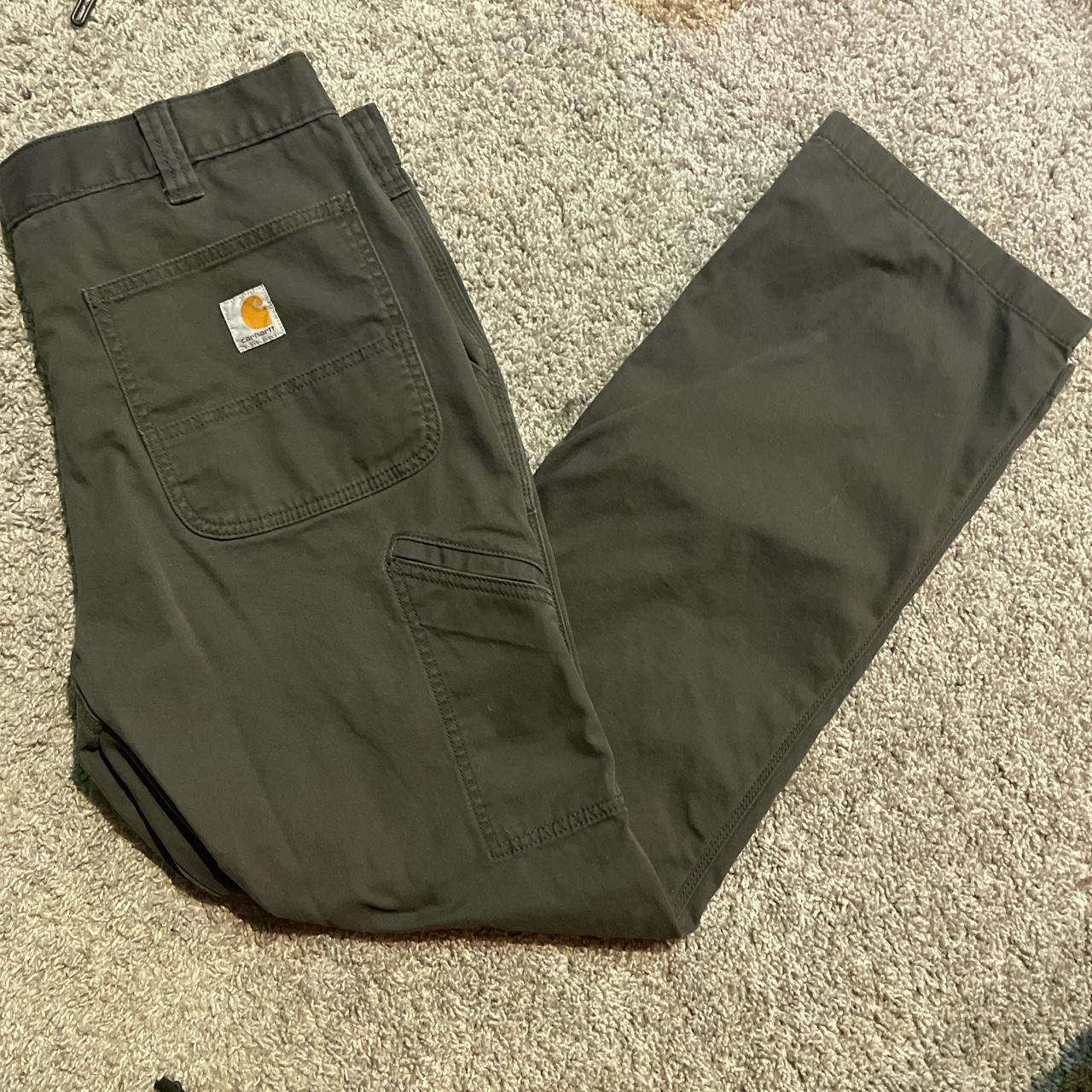 Grey Carhartt Carpenters Basically new 36x32 - Depop