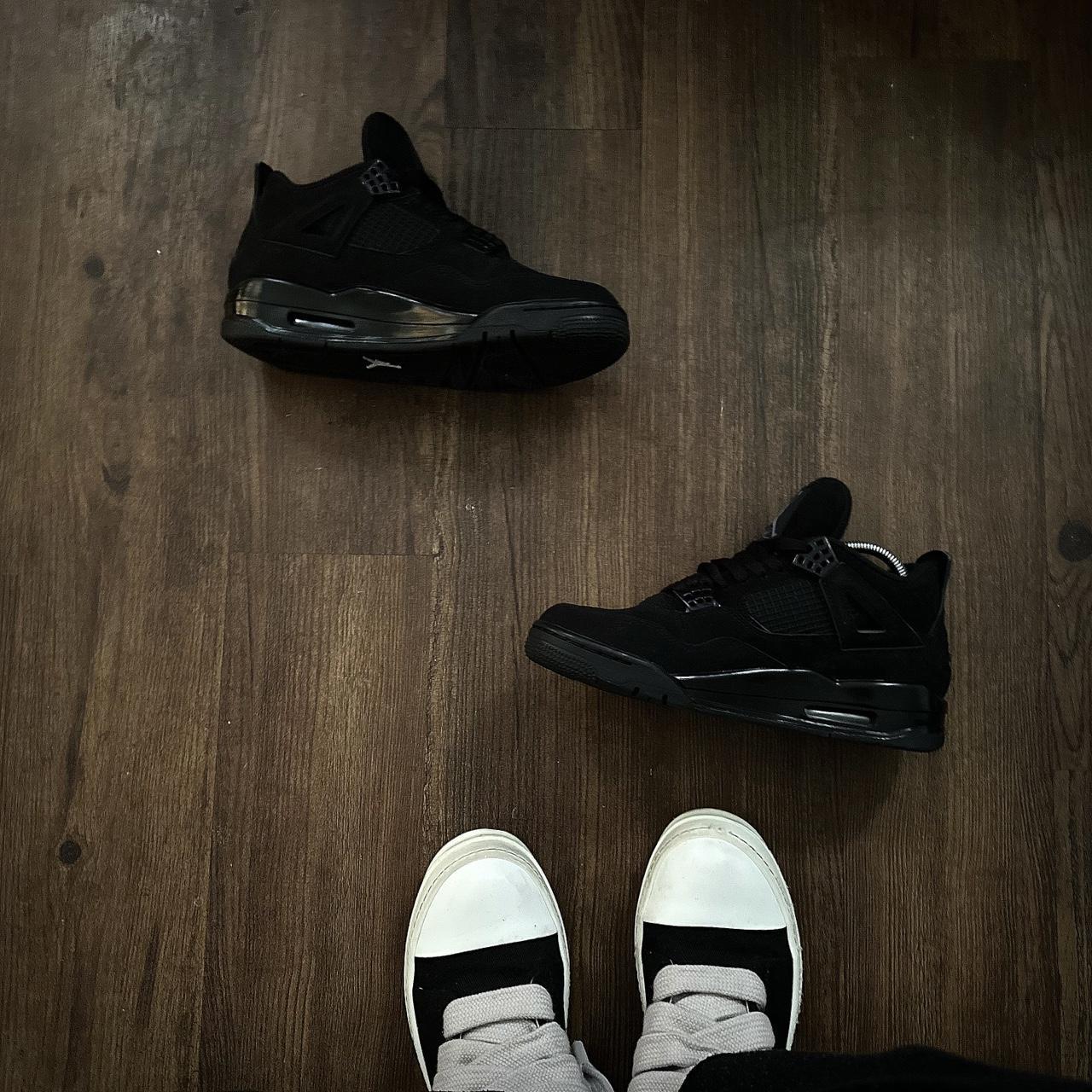 Jordan Black Cat With Outfit Black Cat Jordan 4s Comes With Depop
