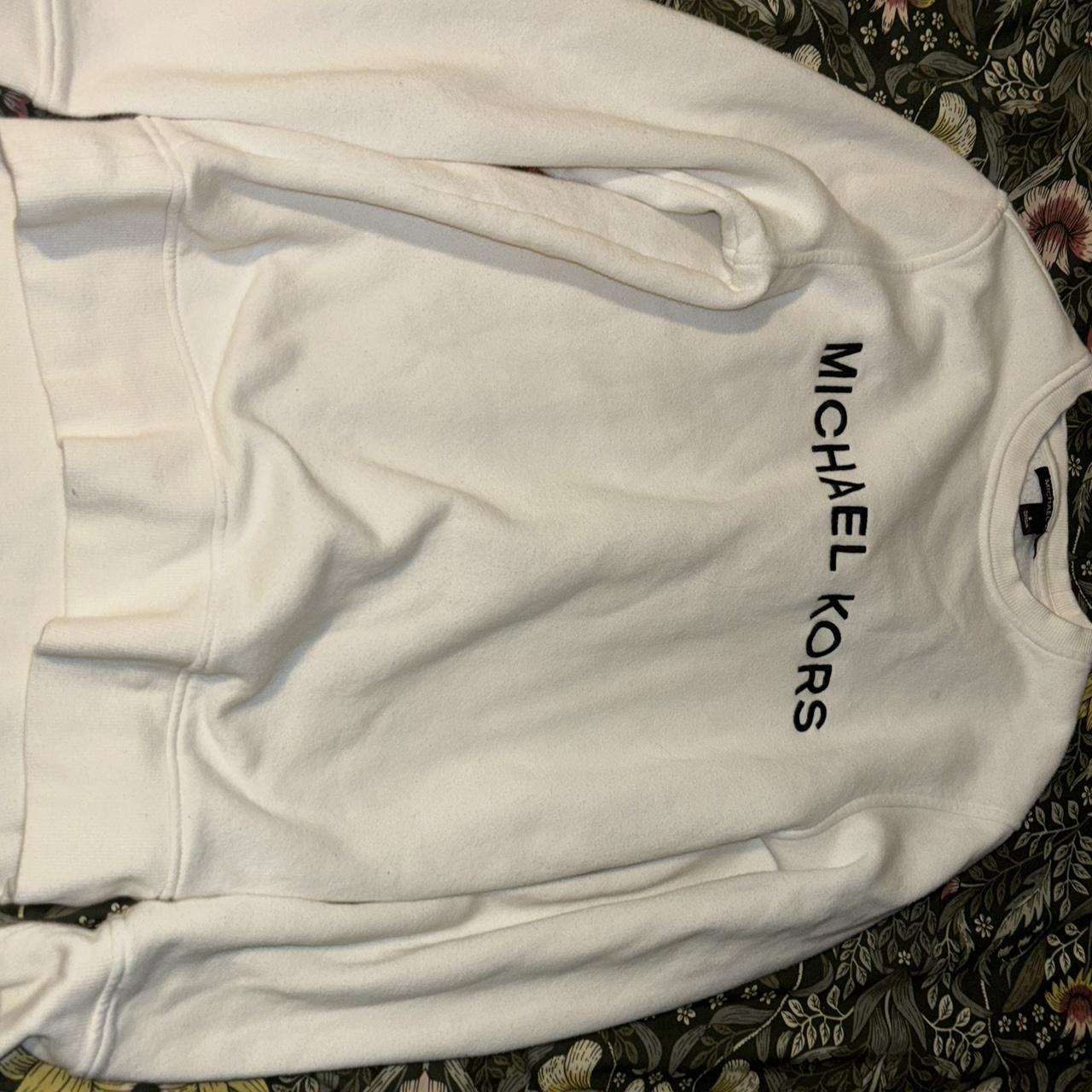 Michael kors clearance white sweatshirt