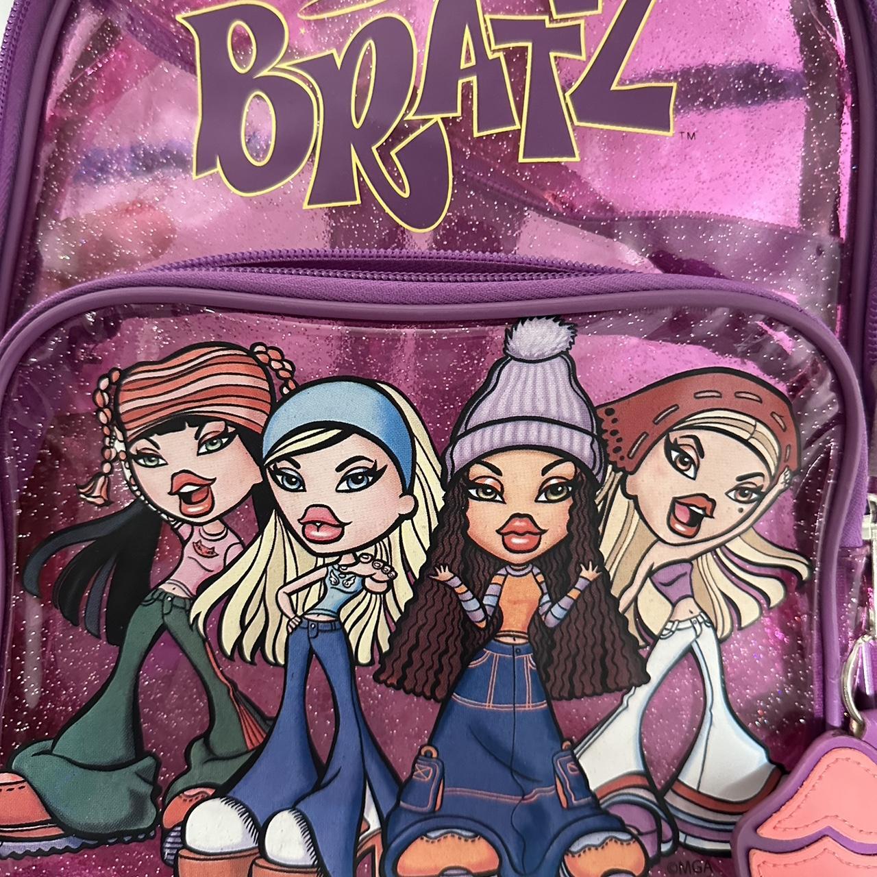 Bratz Characters Pink Glitter Clear Mini Backpack