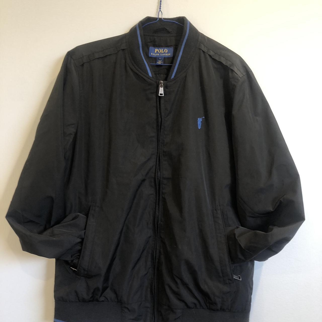 Polo Ralph Lauren Blue/Black Jacket. Large. This one... - Depop