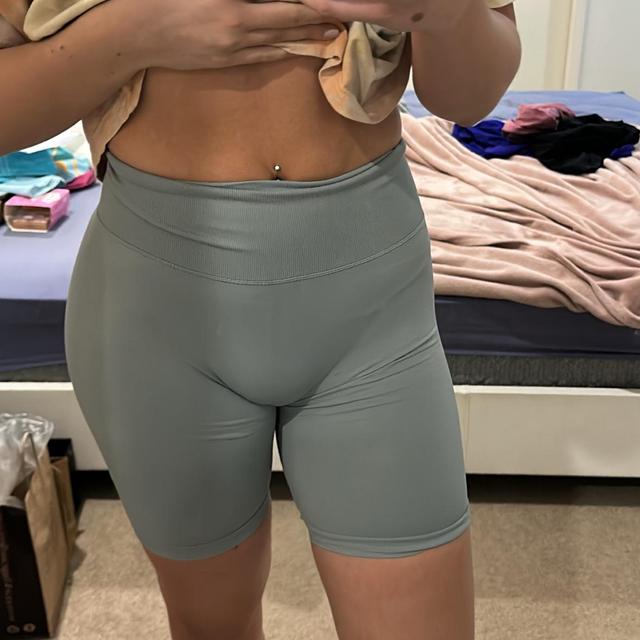 Grey Scrunch Bum Shorts 