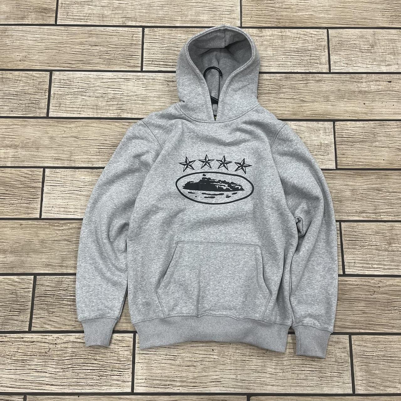 Corteiz 4Starz Alcatraz Hoodie Grey Feel free to DM... - Depop