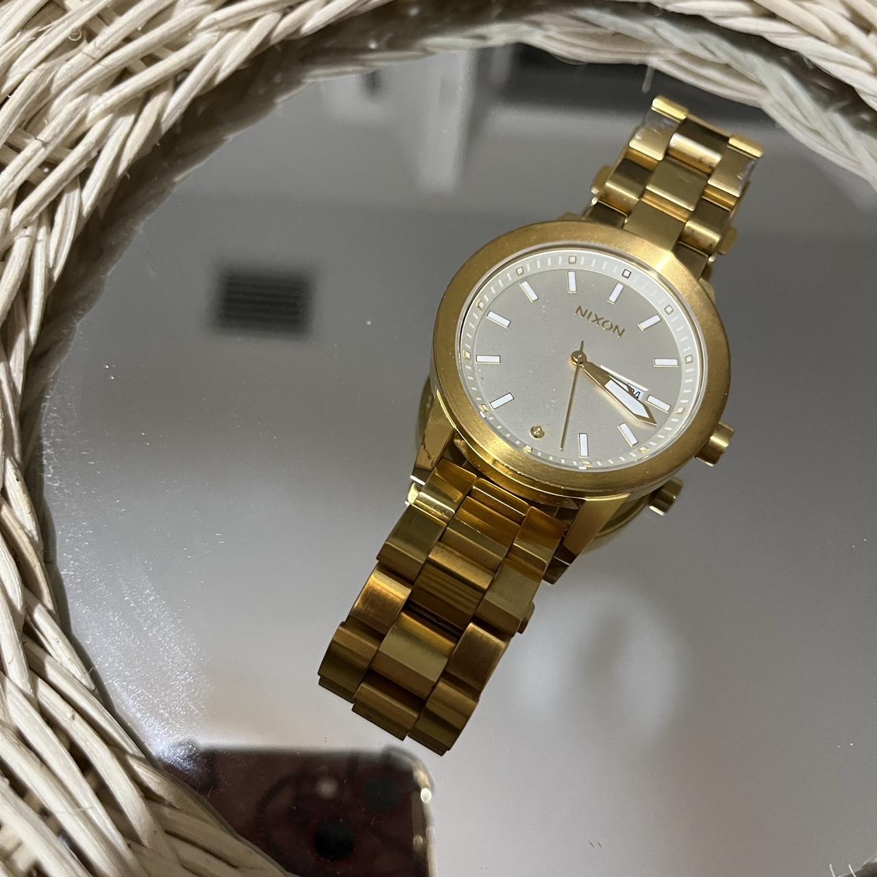 Nixon women's gold watch best sale