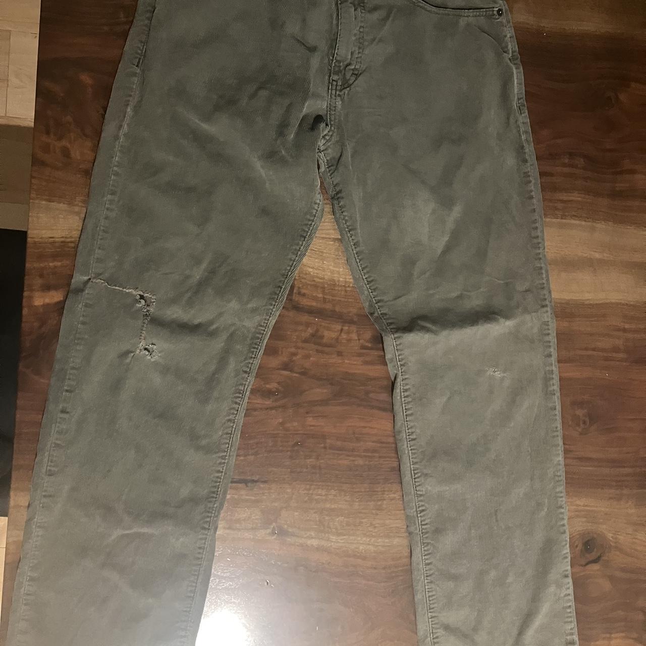 Size 32 greyish greenish colored Calvin Klein... - Depop