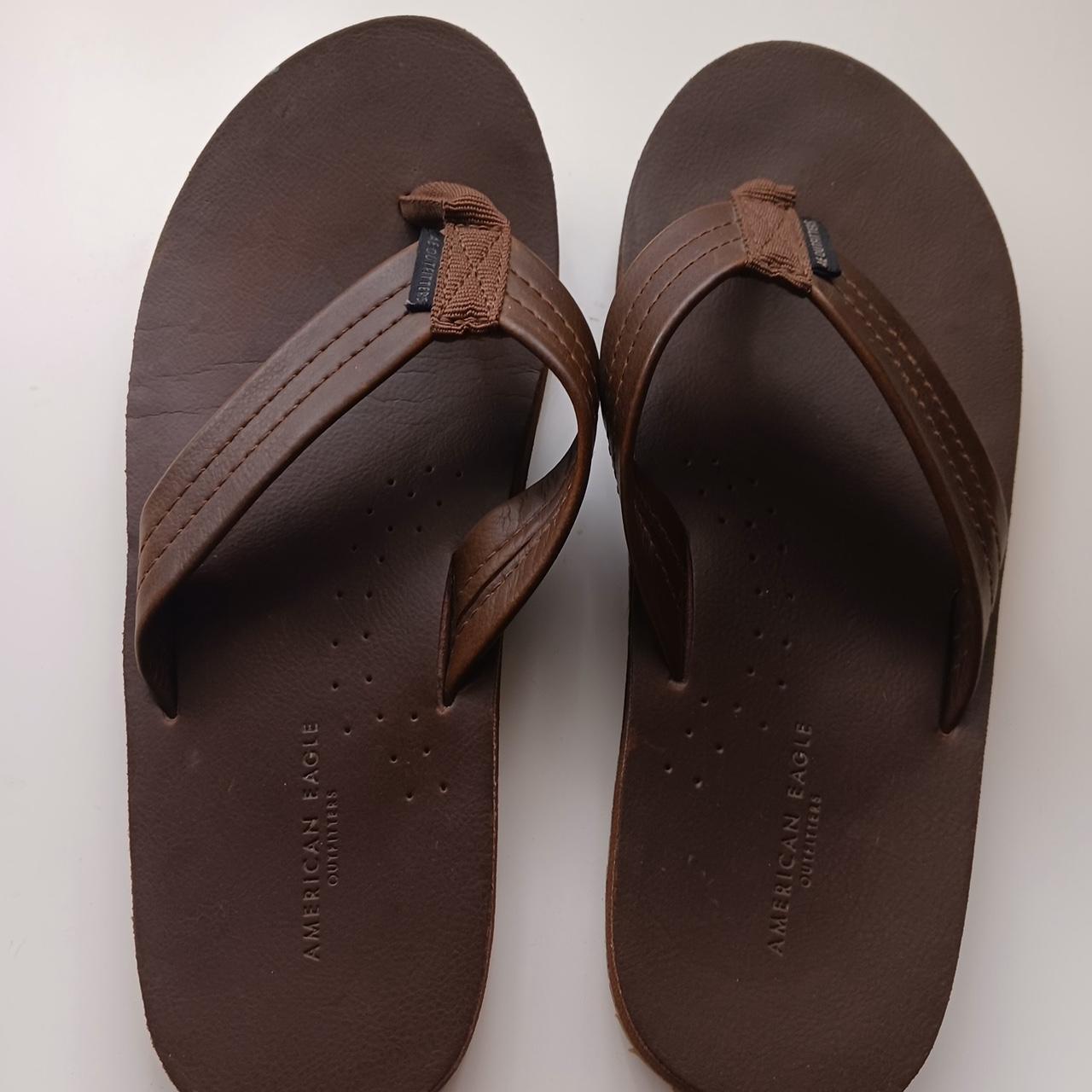 AE Men's Leather Flip Flop