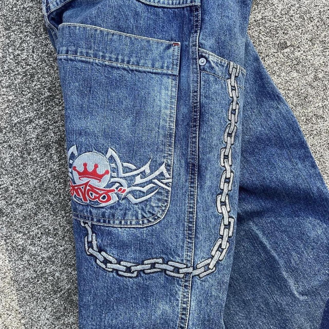 Crazy grail blue jnco Jeans chains ⛓️ ‼️do not buy... - Depop