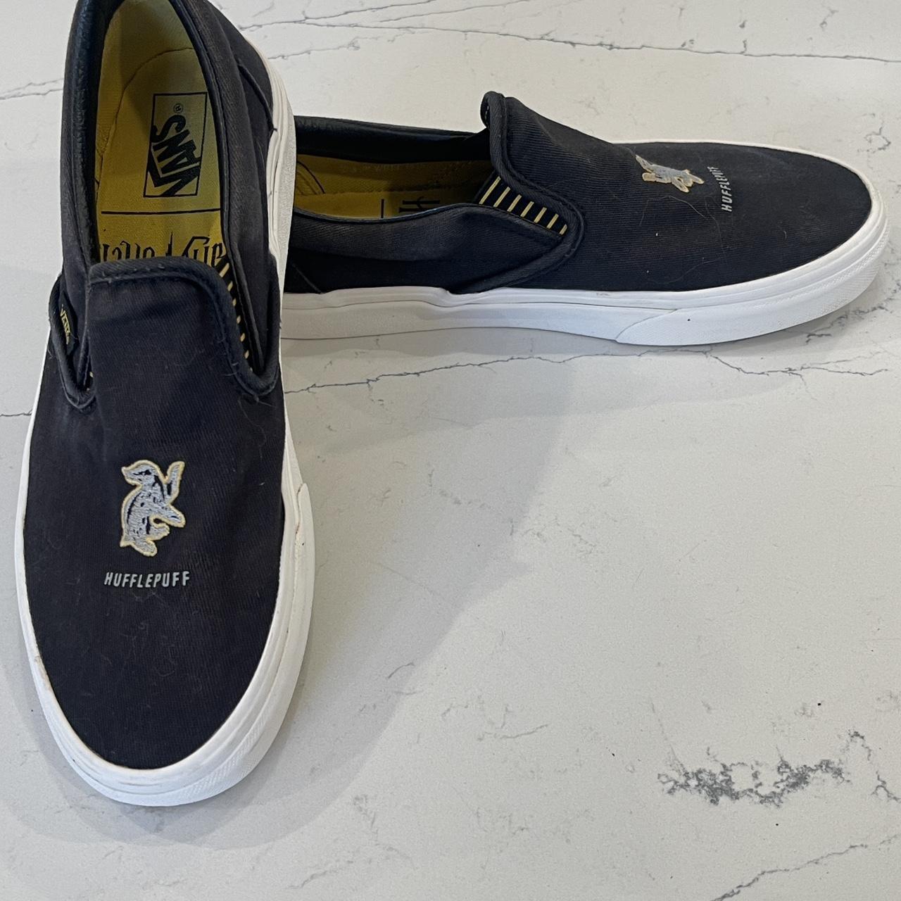 Vans slip on on sale harry potter hufflepuff