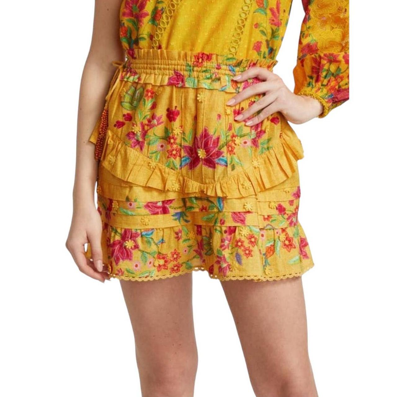 Farm Rio Women's Yellow Skirt