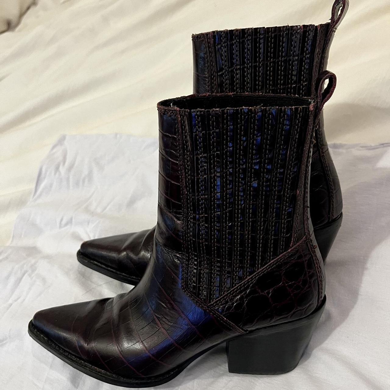 zara crocodile boots