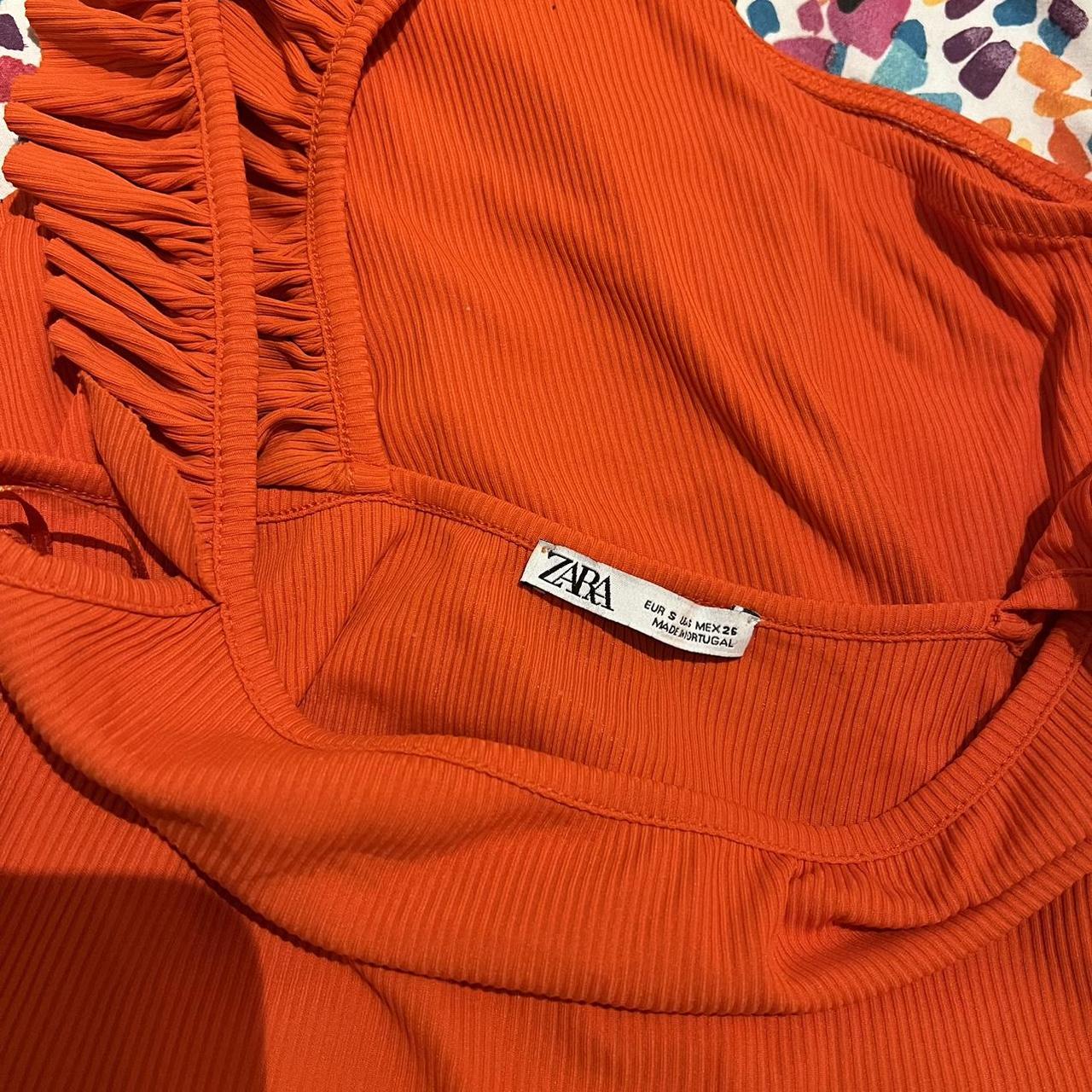 Orange Zara Bodysuit Orangey Red shade Zara Depop
