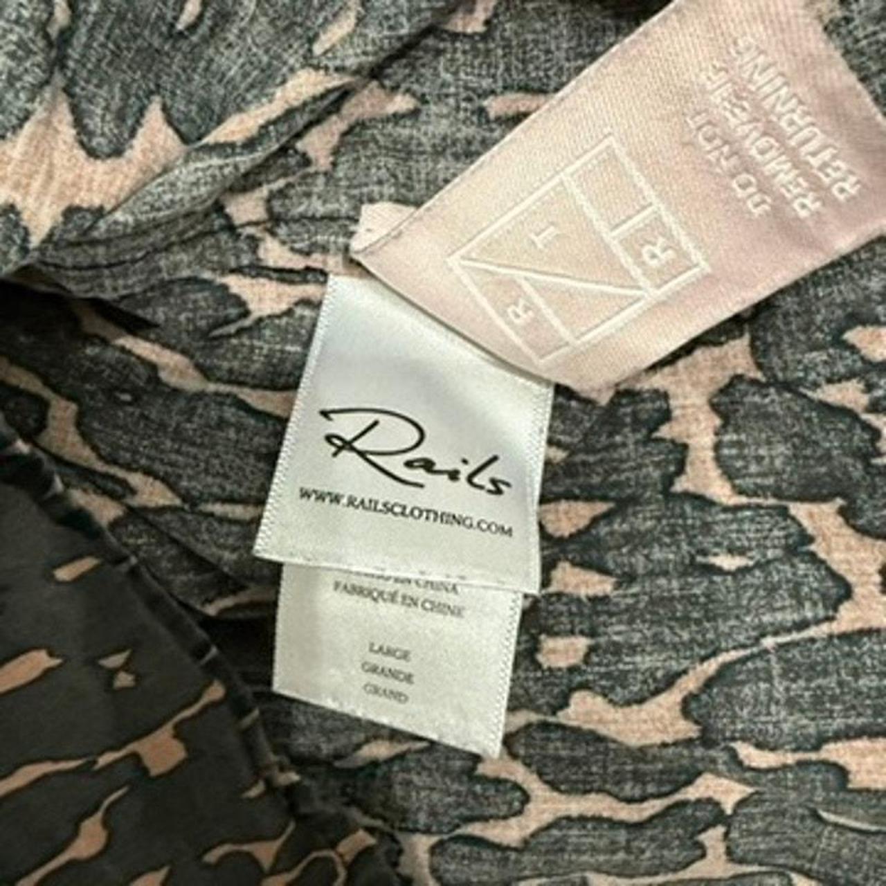 Rails Women's Blouse - Grey - L – Rails Ariana Le… - image 6