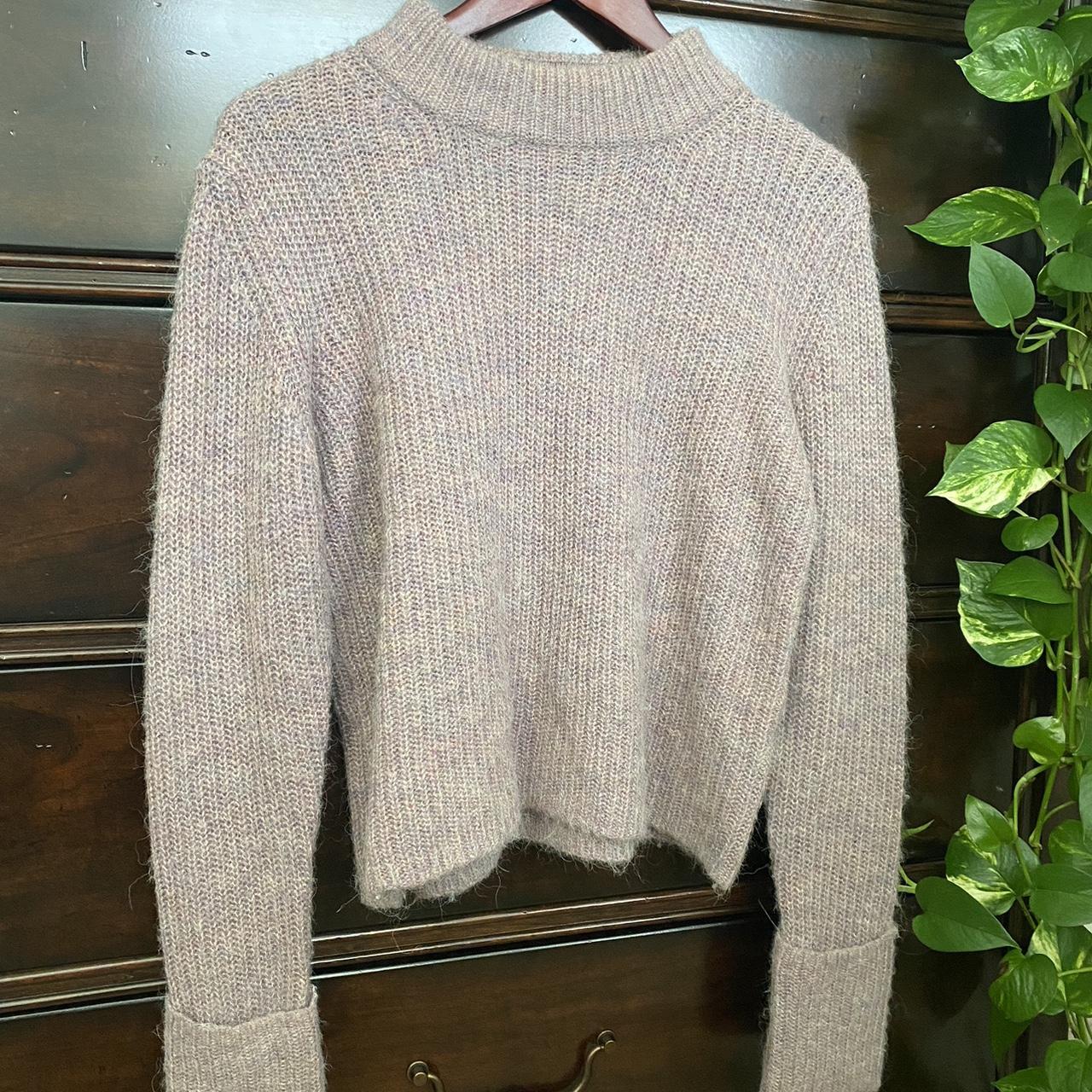 Topshop purple cropped sweater - Depop
