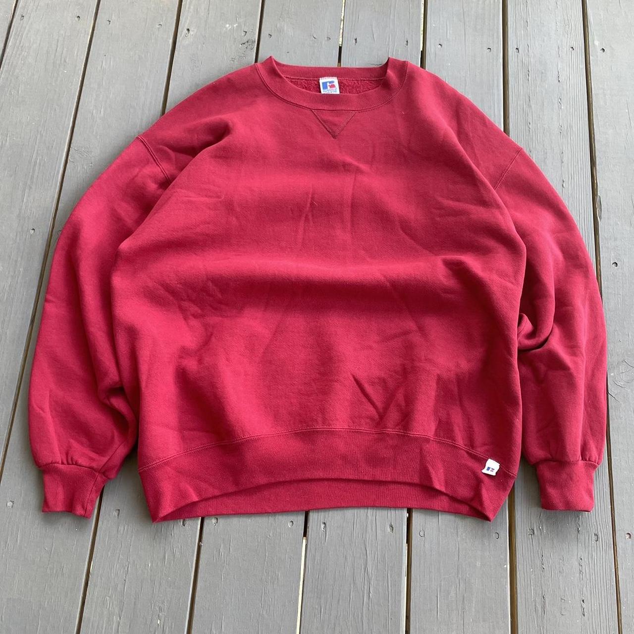 Vintage Russell Athletic shops Made in USA Red Crewneck Sweatshirt XXL