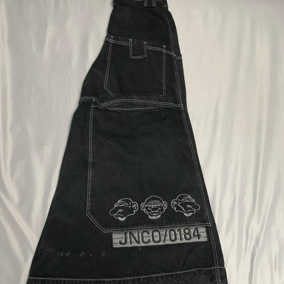 JNCO JEANS, jnco mugshots black, very little - Depop