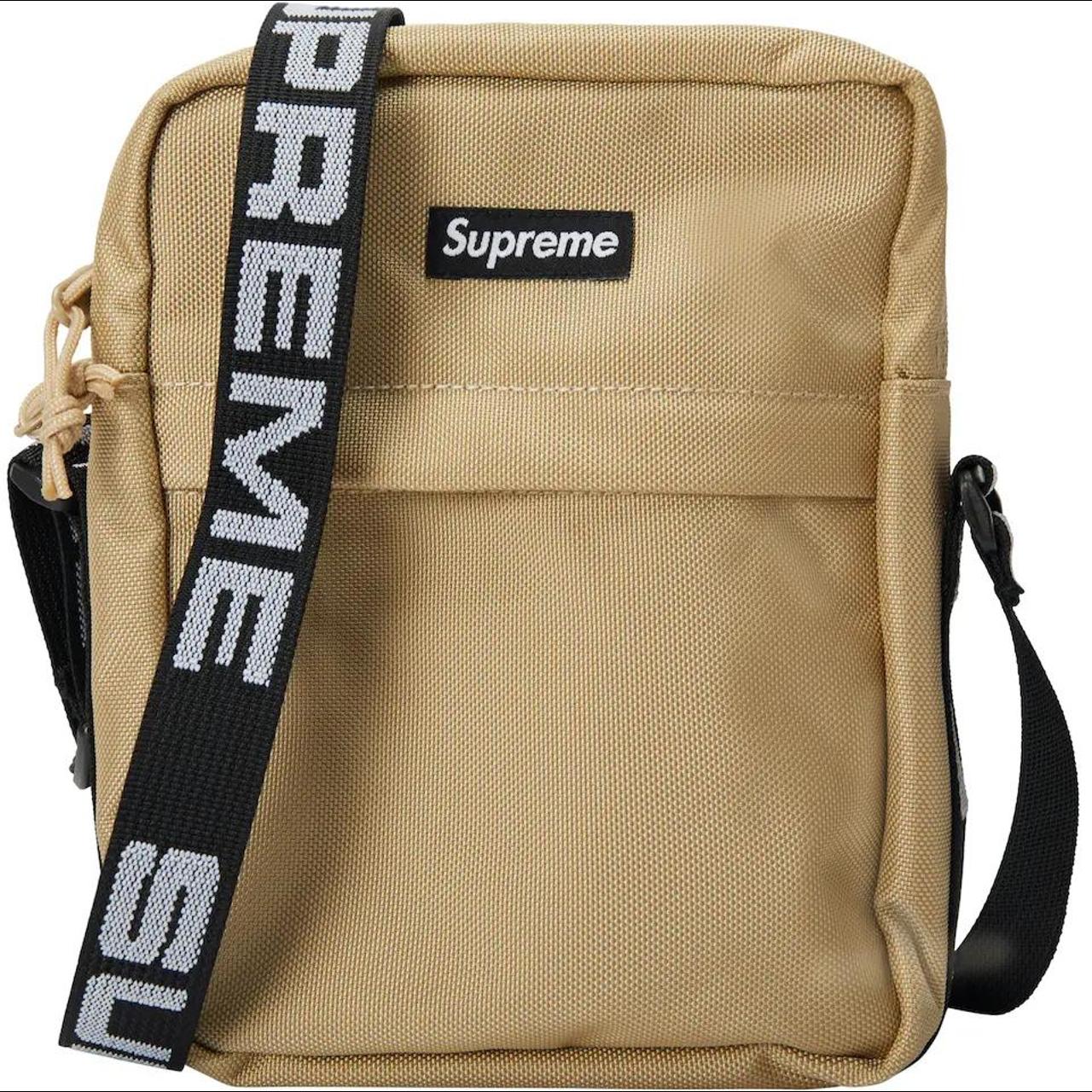 Supreme shoulder bag tan SS18 Brand new never used - Depop