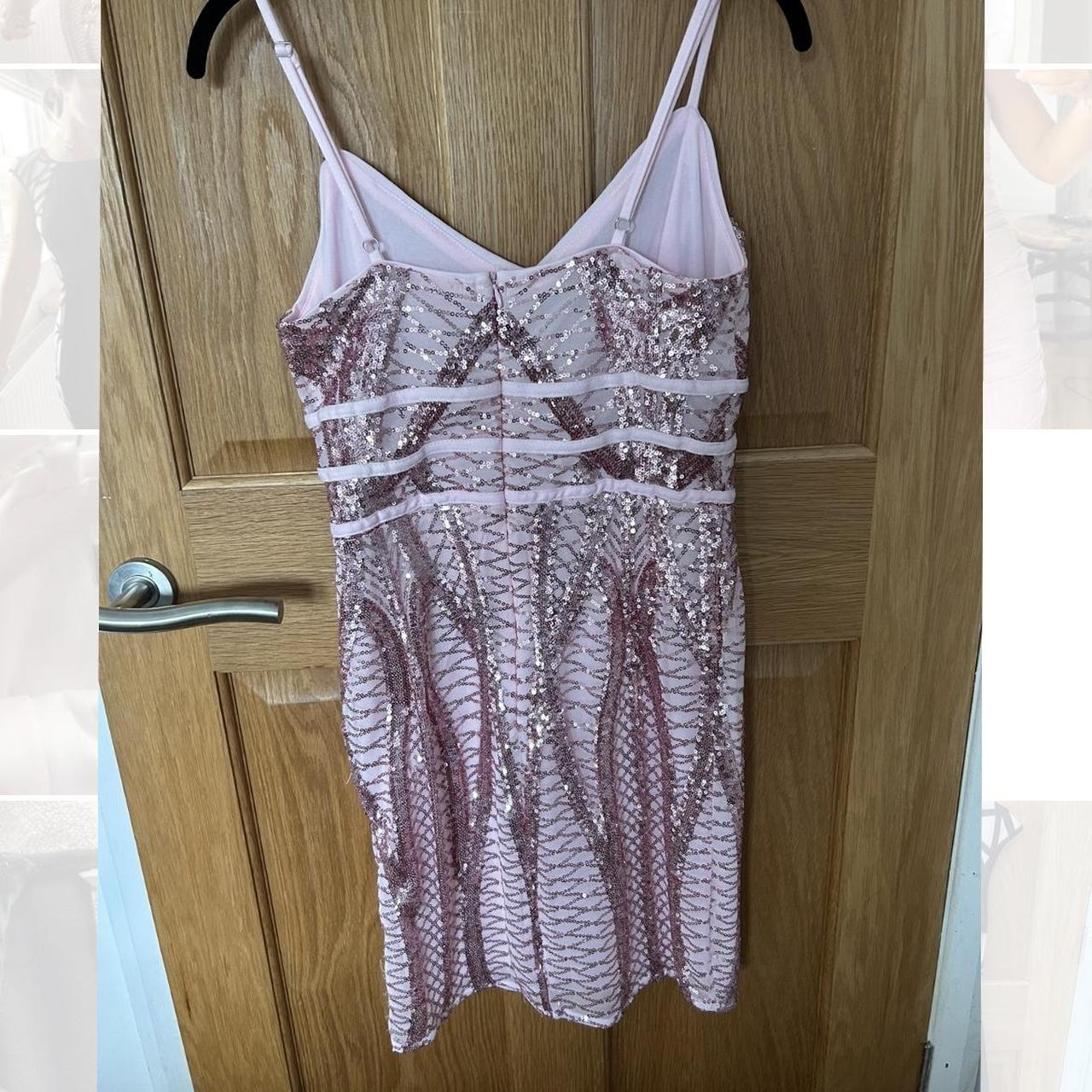QUIZ Pink bodycon Sequin dress Only worn once,... Depop