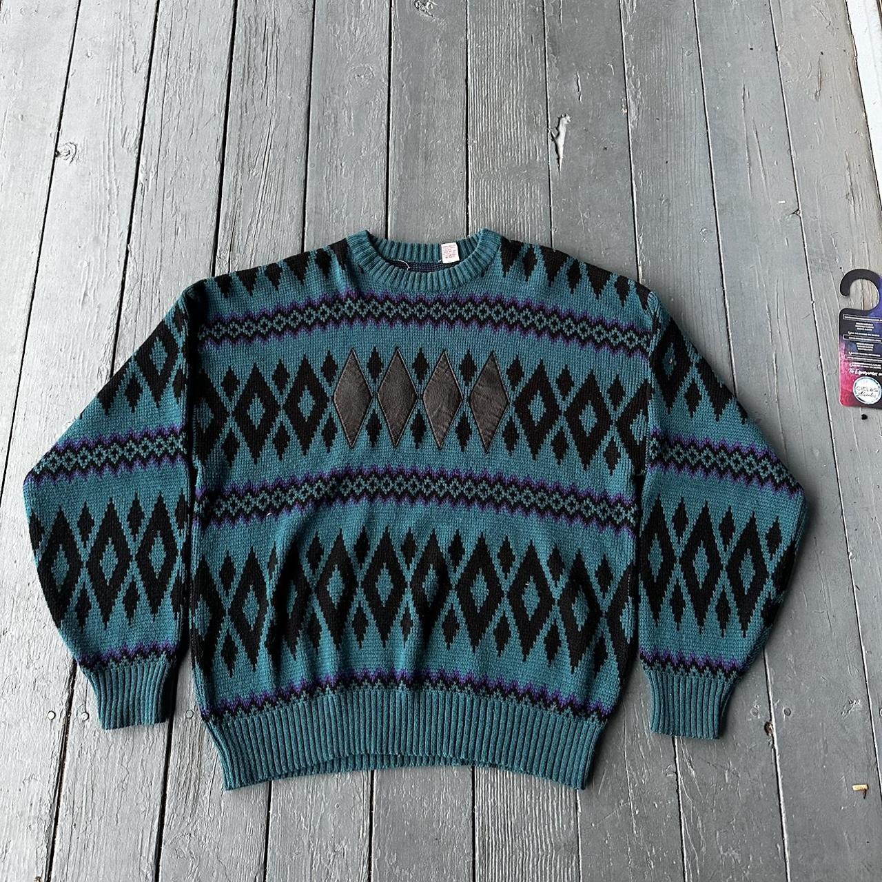 Vintage 80s Chunky Knit Sweater Nice Boxy Cozy... - Depop