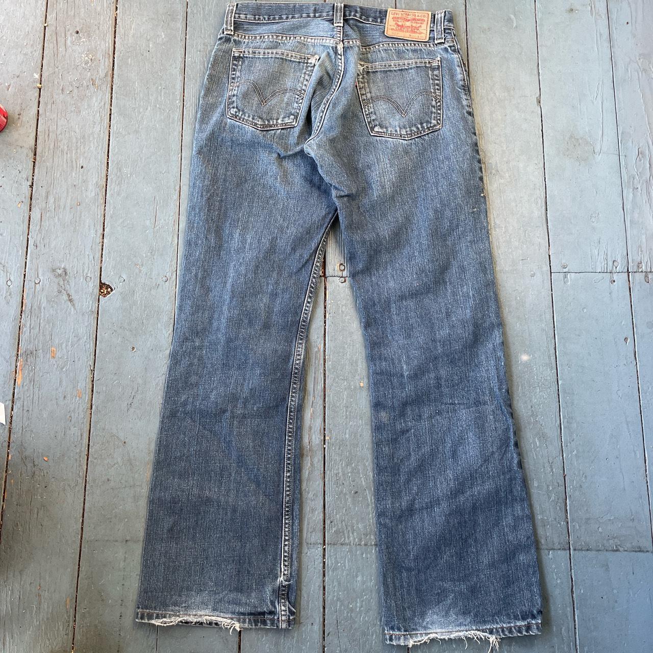 Vintage 00s faded blue Levi’s bootcut jeans Simple... - Depop