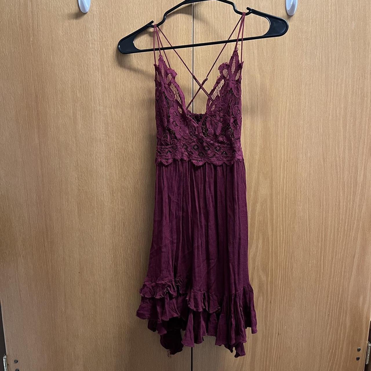 free people adella slip dress size xs perfect Depop free people adella slip dress size xs perfect Depop