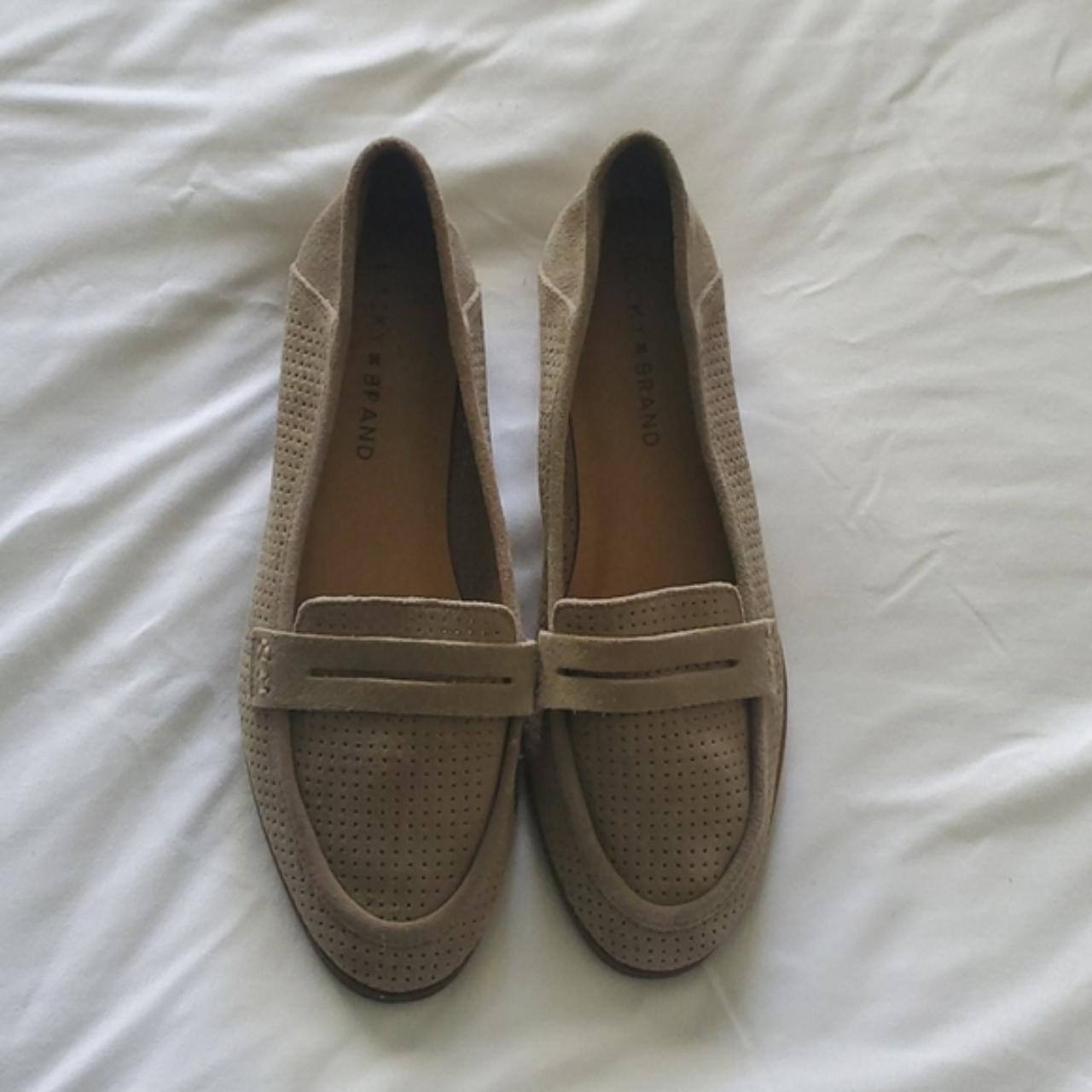 Lucky brand suede sales loafers