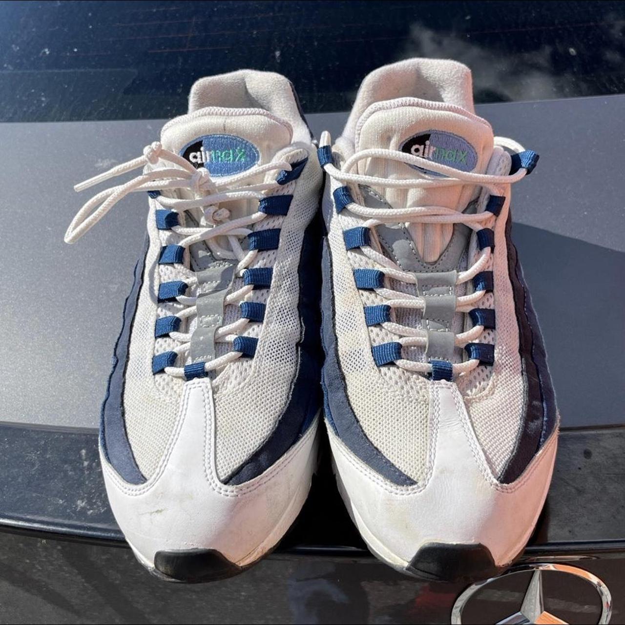 Nike Air Max 95 OG 'White Slate Blue Size 12 *NO - Depop