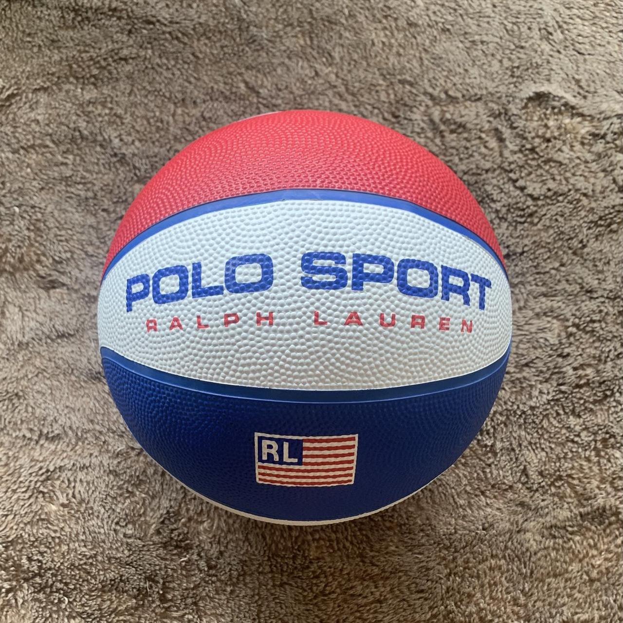 Vintage 90's Polo Sport Ralph Lauren Rawlings outlet Basketball Ball Red White Blue