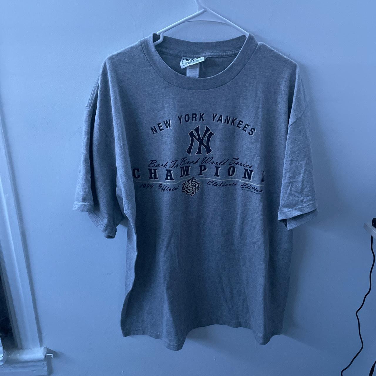 vintage 1999 lee sport yankees champion tee size... - Depop