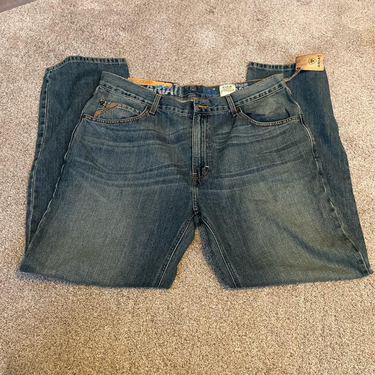 nwt men’s ariat jeans size 38x32 - Depop