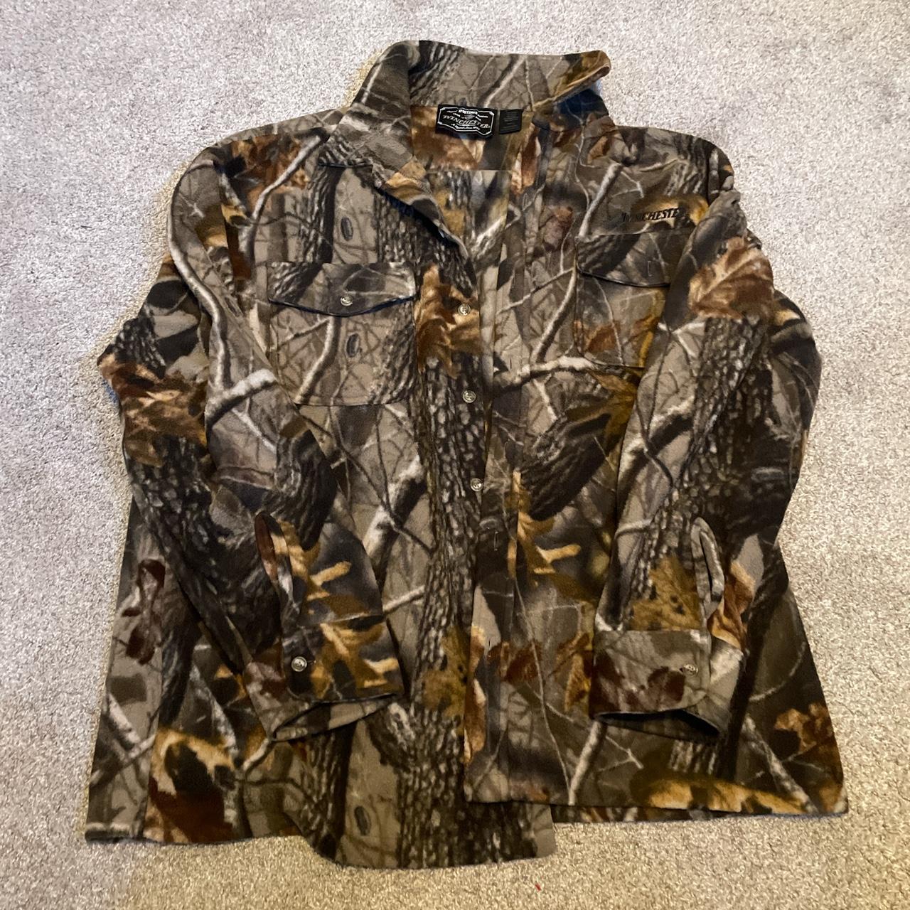 winchester camo button shirt size xlarge 2 AVAILABLE - Depop