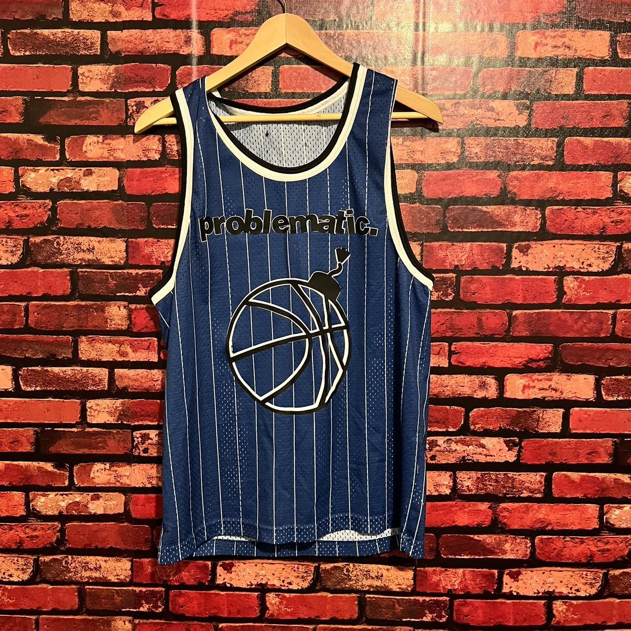 Custom Problematic Jersey - Bball Bomb - Striped -... - Depop