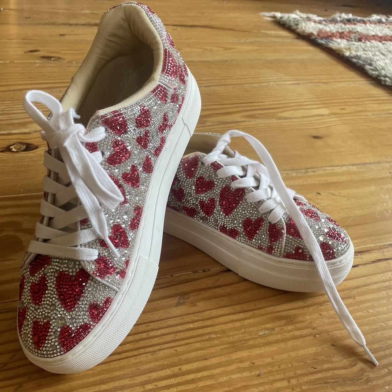 Betsey Johnson rhinestone red heart