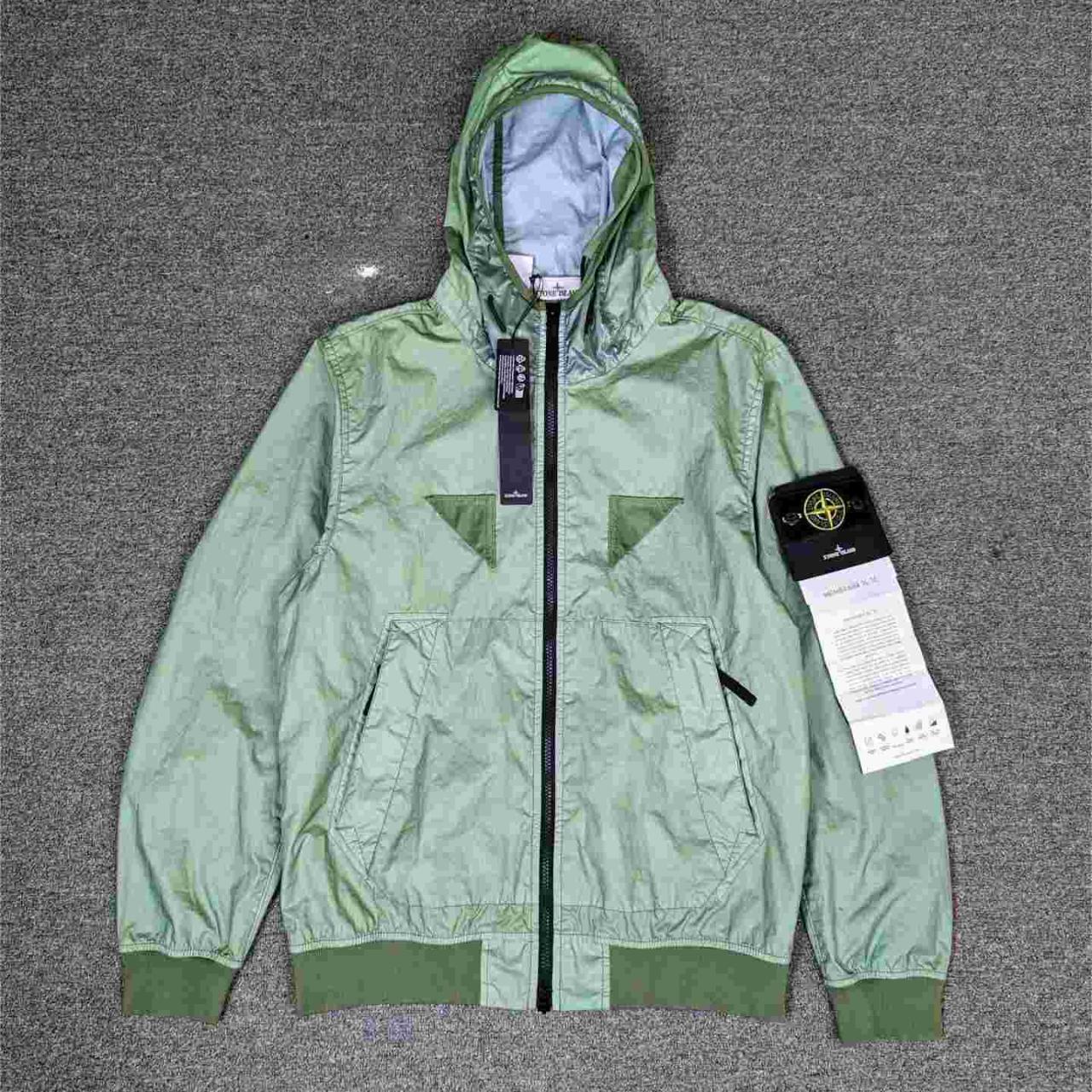 Stone sland Membrana 3L-TC Jacket In Sage Size : M... - Depop
