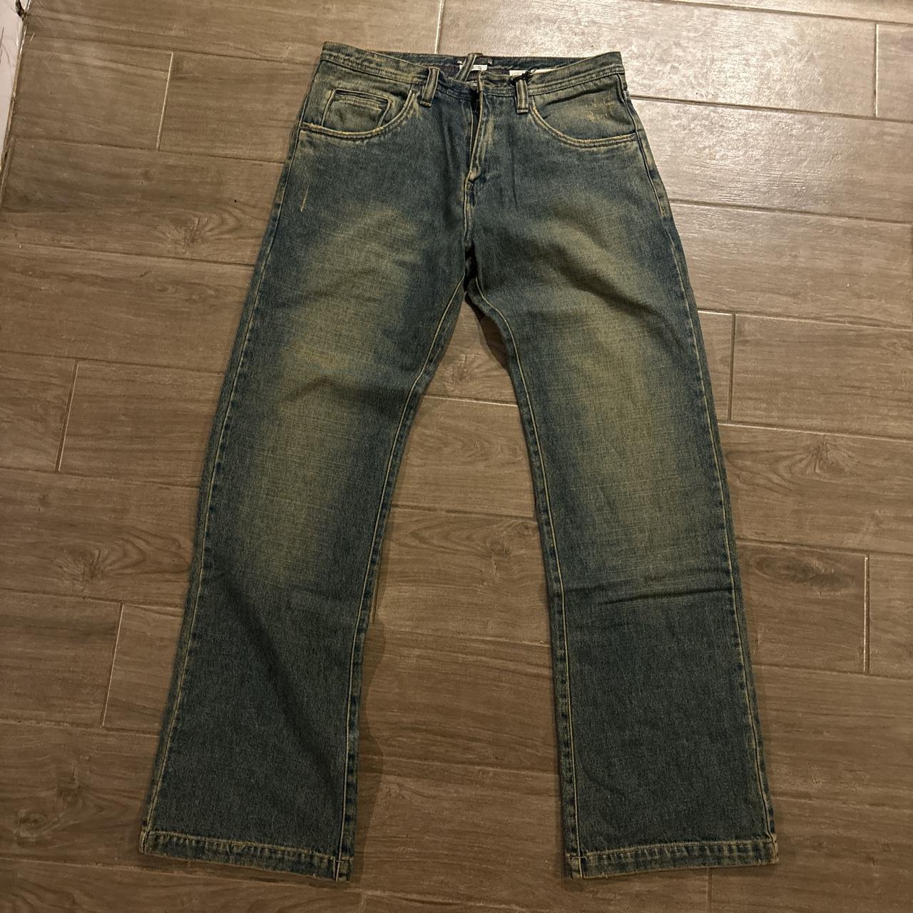 Crazy deadstock rusty y2k bootcut jeans size... - Depop
