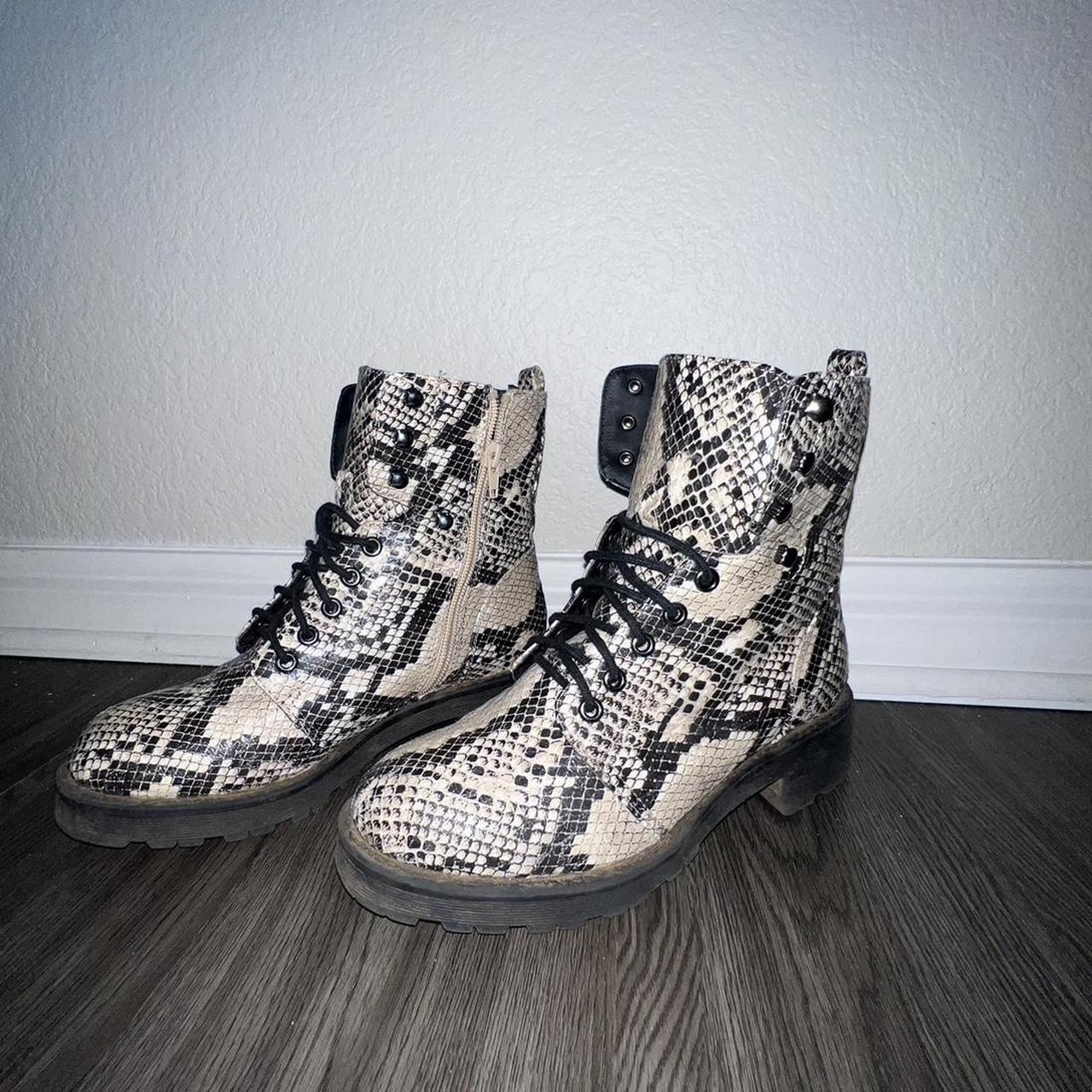 Snakeskin 2025 combat boots