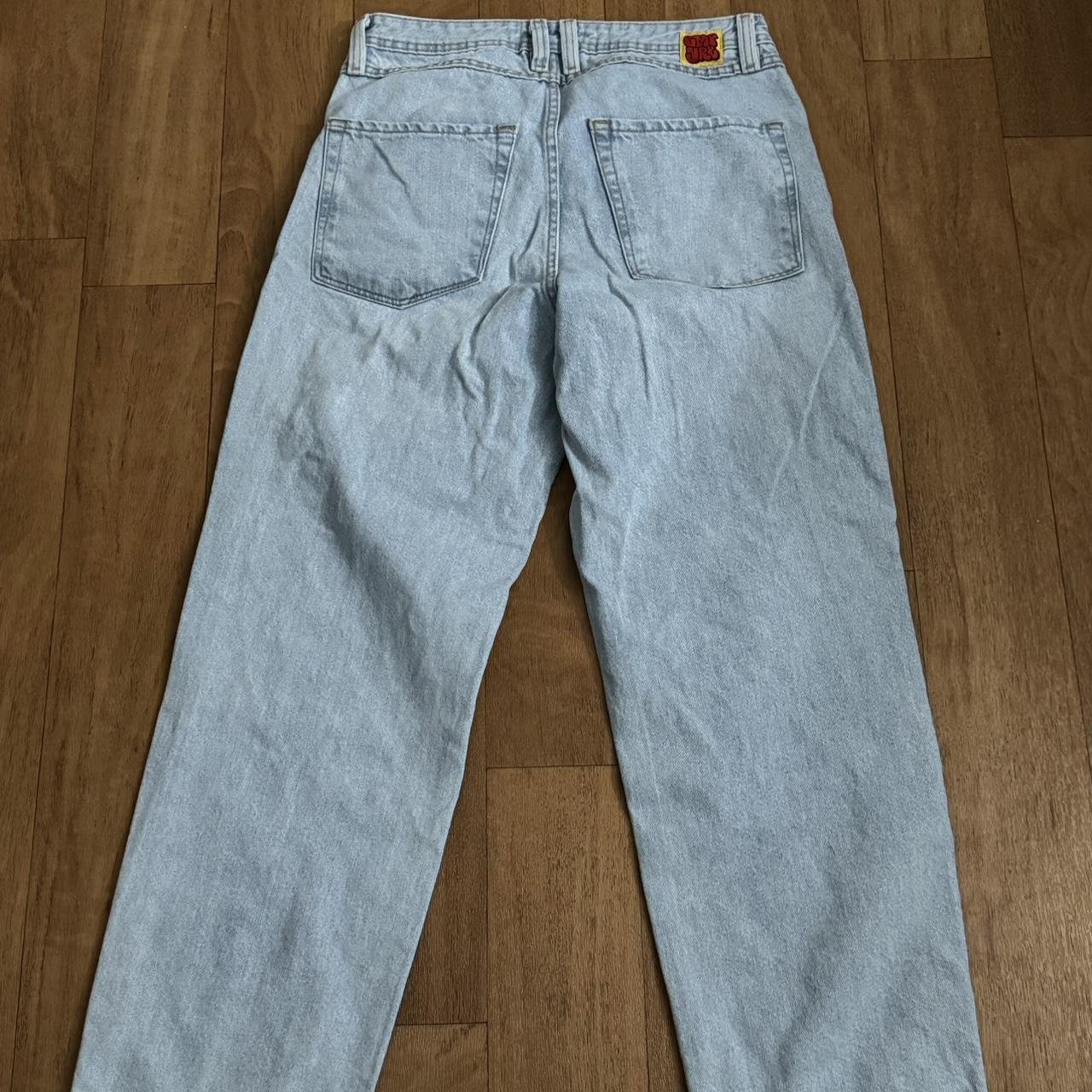 Baggy blue denim empyres Size 32 Never worn - Depop