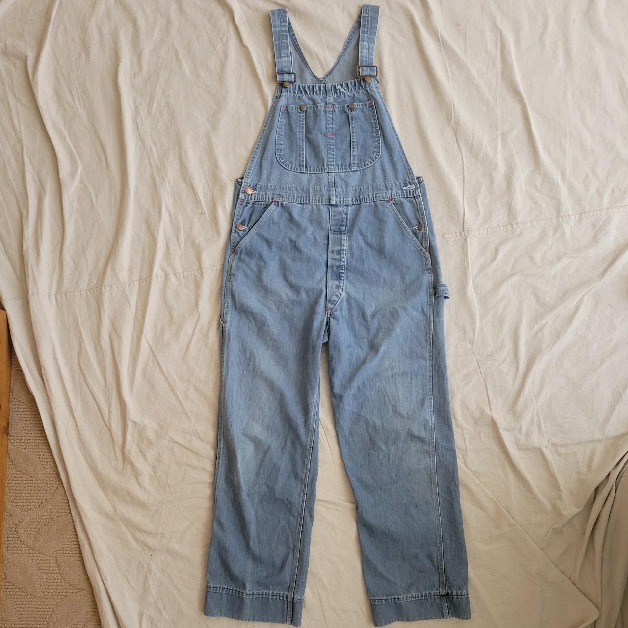 Vintage Big Mac Square Bak Denim Dungaree Workwear on sale Overalls