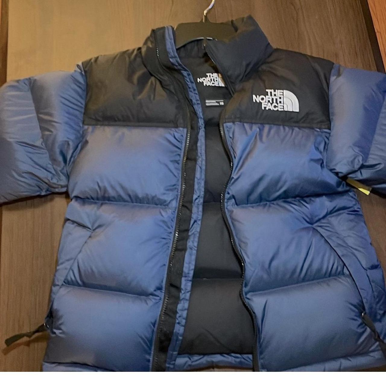 The north face nupse 1996 jacket navy blue with... - Depop