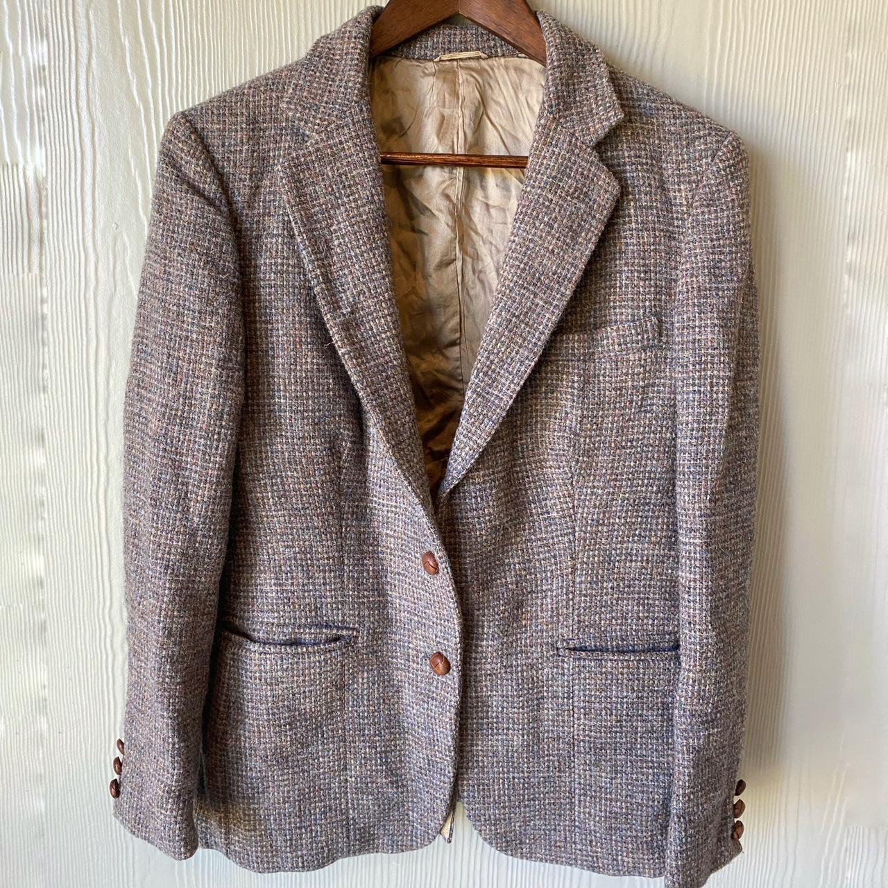 1970s Harris Tweed Wool Blazer Message us with any... - Depop